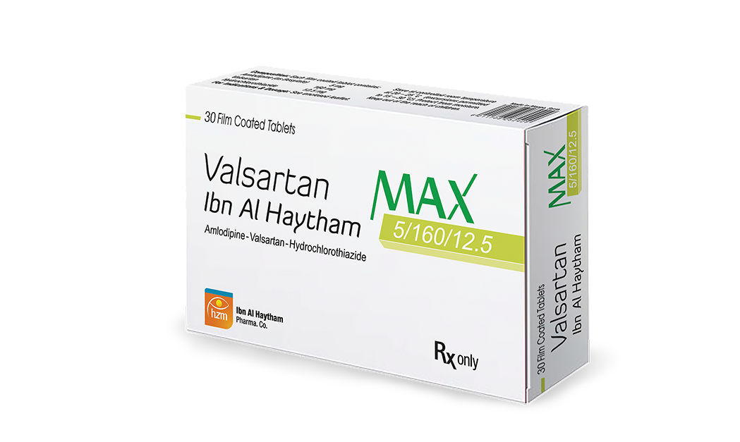 Valsartan Max Ibn Al Haytham 5/160/12.5