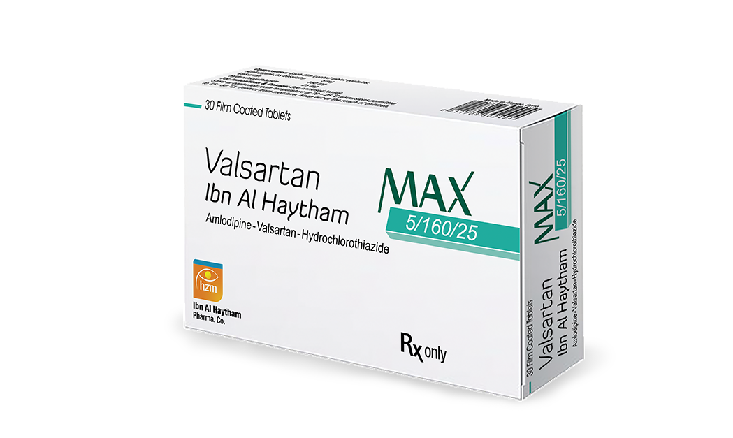 Valsartan Max Ibn Al Haytham 5/160/25