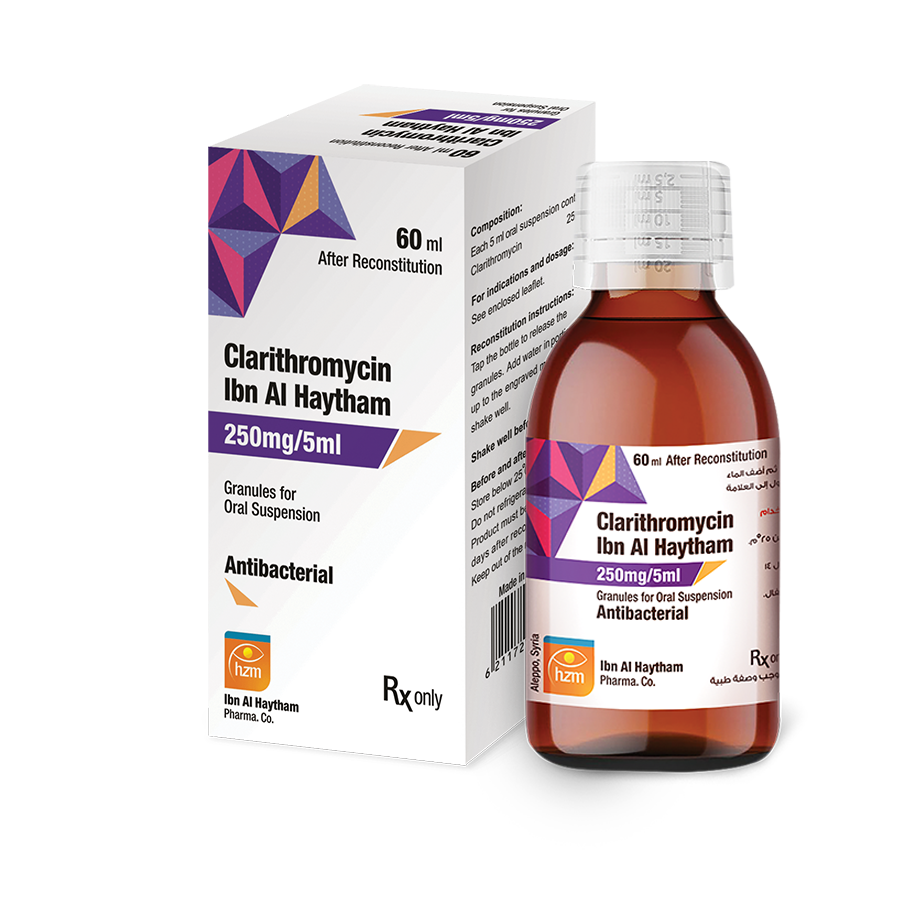 Clarithromycin Ibn Al Haytham 250mg/5ml
