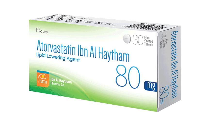 Atorvastatin Ibn Al Haytham 80 mg